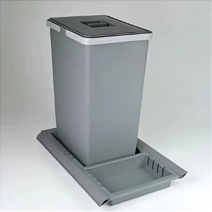 Lixeira Para Cozinha 24 Litros Com Base M Metrópolis LP2041 - Zen