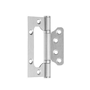 Dobradiça de Sobrepor sem Encaixe Inox Escovado 4 x 3 x 2”