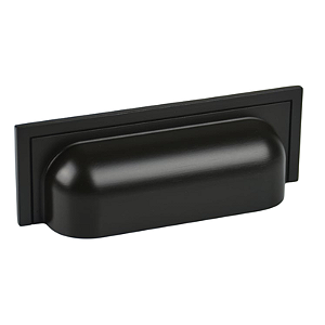 Puxador Para Móvel Concha Plymouth Preto 80mm ZP5420 - Zen