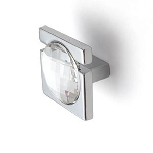 Puxador para Móvel Ponto Gioiello 37 x 37 Cromado/Diamond ZP1005 - Zen