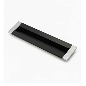 Puxador Para Móvel de Embutir Smart Preto/Cromado 288mm ZP0059 - Zen