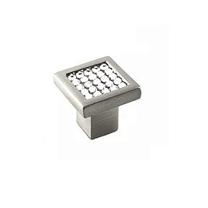 Puxador para Móvel Ponto Firenze 20/25 Swarovski Escovado - Gruppa