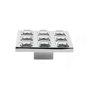 Puxador para Móvel Ponto Firenze 60/9 Strass Cromado - Gruppa