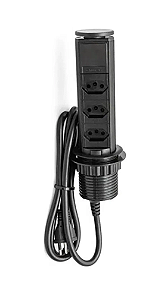 TORRE DE TOMADAS MANUAL PRETO