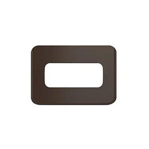 Miniplaca de Embutir Móveis e Pedras Composé Marrom 1 Posição - WEG