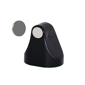 Trava Porta Magnético Adesivo Preto em ABS - Comfort Door