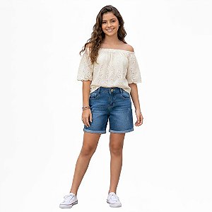 Bermuda jeans juvevil floral