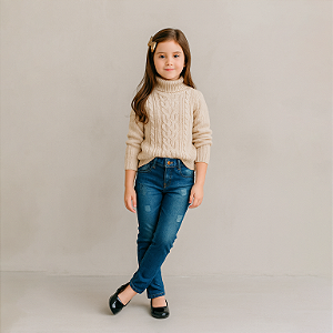 Calça jeans cós fem inf 4/8 codigo 29