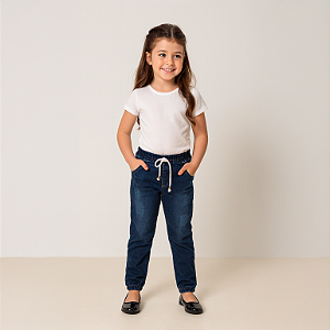 Calça Jeans Jogger