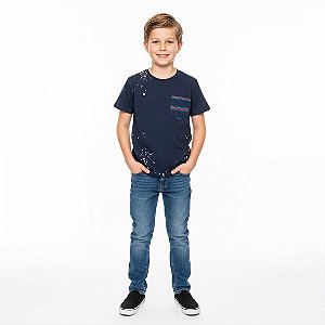 Camisa Infantil com Bolso Estampado