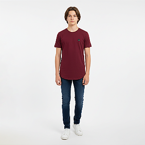 Camisa Long Line Plaquinha Juvenil