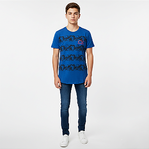 Camisa Long Line Floral Juvenil