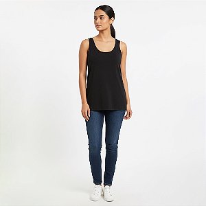 Blusa segunda pele regata alça larga Fem AD