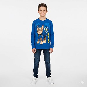 Camisa Manga Longa Juvenil Personagem