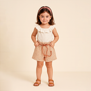 Short Hot Infantil Estampado