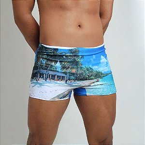 Sunga Box Estampada Adulto