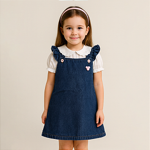 Vestido Jeans Infantil – Ref. 34