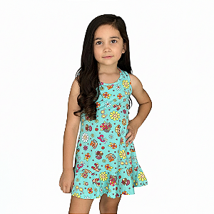 Vestido Estampado Regata Infantil