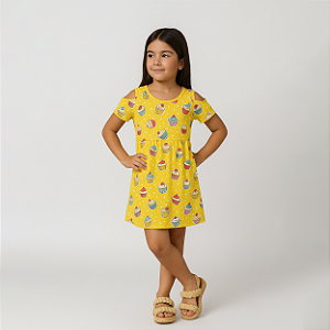 Vestido Estampado Ciganinha Infantil