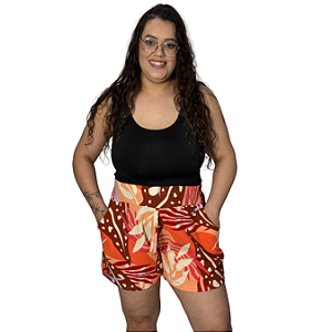 Short Estampado Plus Size