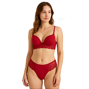 Conjunto Calcinha e Sutiã Poliamida