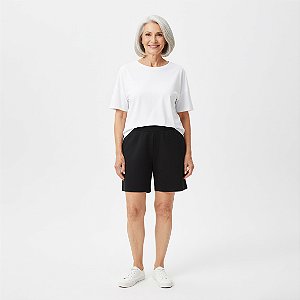 Short Senhora Bolso Liso