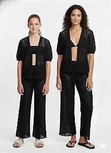 Conjunto Tricô Kimono + Calça