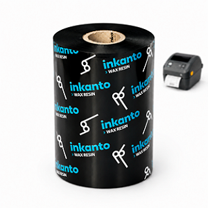 Ribbon 110mm x 450 Metros Misto Armor Inkanto APR1 Externo 1 Pol Para Impressora Térmica