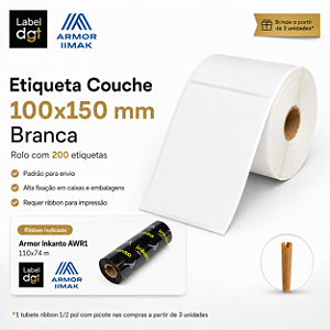Etiqueta Couche sem Serrilha 100mmx150mm