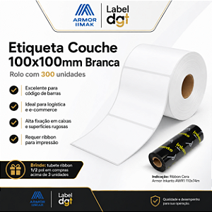 Kit Etiqueta Couche sem Serrilha 100x100mm