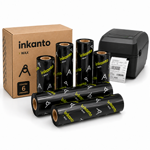 Kit 6 Ribbons Cera Armor Inkanto AWR-1 110mm x 74 Metros