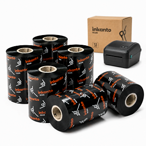 Kit 12 Ribbons Resina Armor Inkanto AXR-1  110mm x 450 Metros