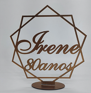 Topo De Bolo Casamento Aniversario Minimalista Acrílico