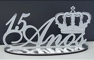 Topo De Bolo 15 anos - Tamanho 16cm