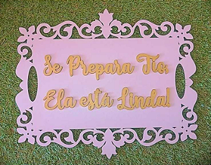 Placa Personalizada para Casamento / Frases personalizada