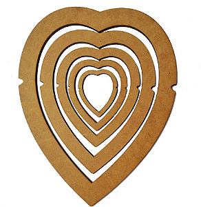 Molde Macramé - Modelo Coração