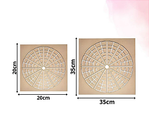 Gabarito para Mandala MDF CRU - 20/35cm Diâmetro