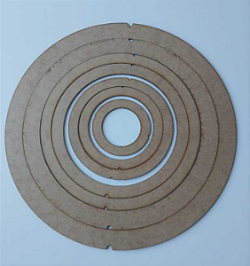 Molde Macramê para porta copos