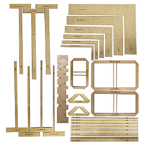 Gabarito Régua Fio Cabelo Esquadro Wire-o Post-it Cartonagem