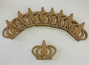 Aplique Coroa Kit com 50 Unidades - Decoração Criativa