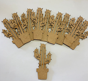 Aplique Cacto - Kit com 50 Unidades de 5cm