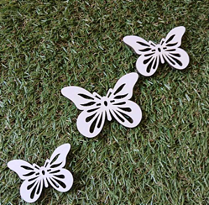 Aplique Borboleta Sortido - 50 Unidades