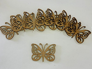 Aplique Borboleta - Kit com 50 Unidades de 5cm