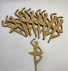 Aplique Bailarina - Kit com 50 Unidades