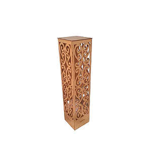 Luminária Provençal Arabesco MDF - Coluna Passarela 80 cm