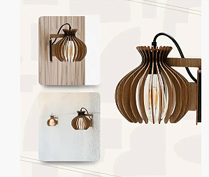 Arandela Luminária De Parede Arizona P (26x18cm)