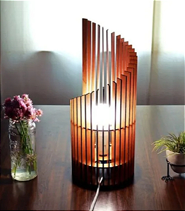 Abajur MDF - ECLIPSE de Mesa