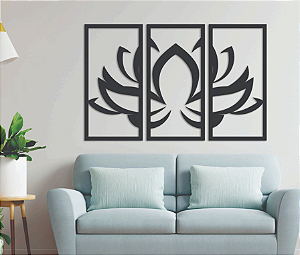 Quadro Decorativo Flor de Lótus 70x110cm
