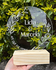 Porta Aliança Elegante Personalizado