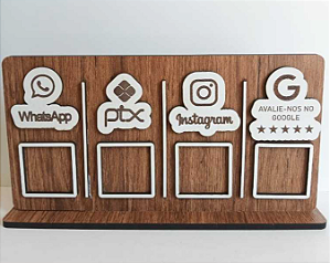 Placa Display em MDF - Elegante e Versátil